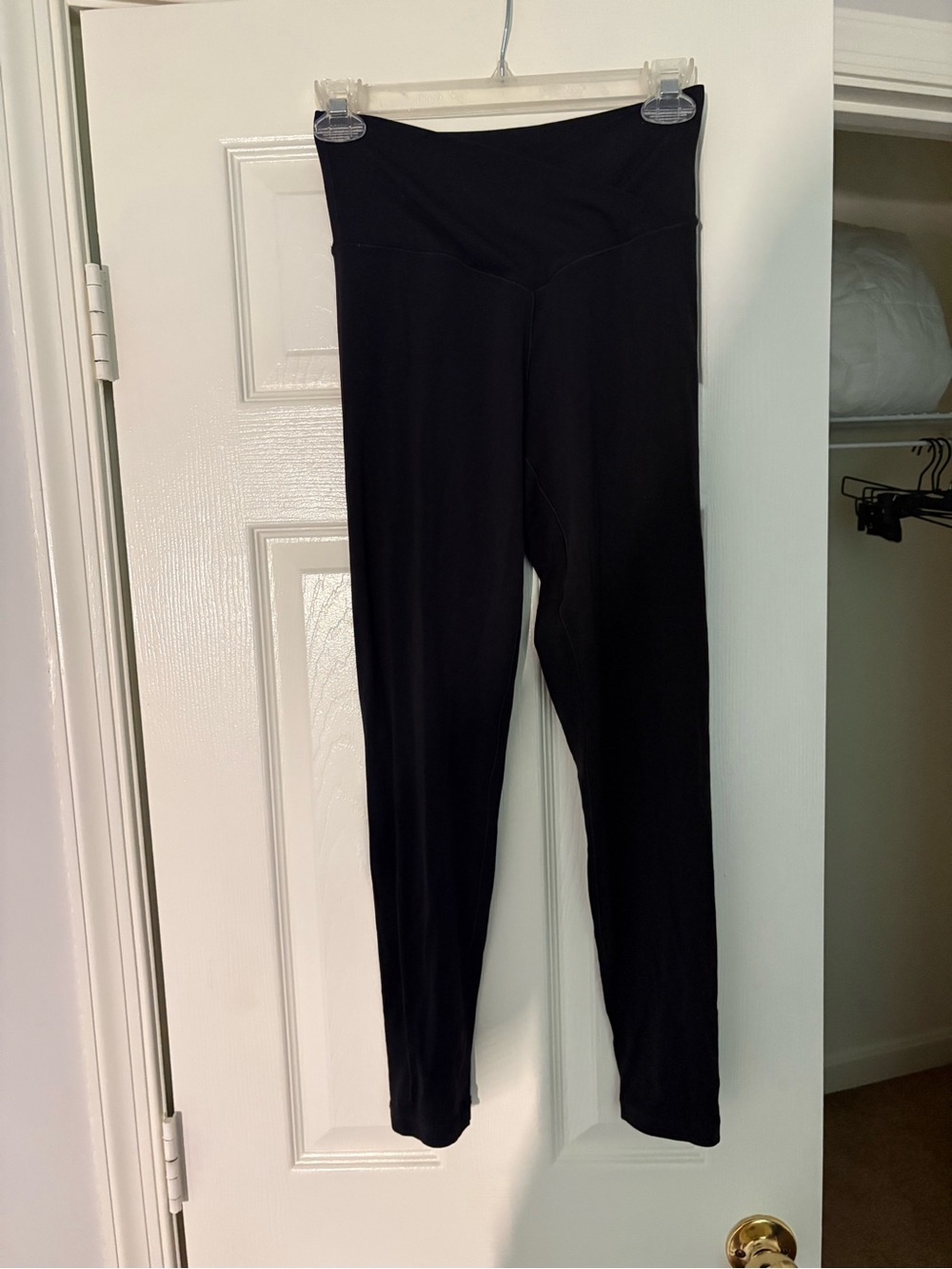 Aerie Offline Black High-Waist Crossover Women's Leggings